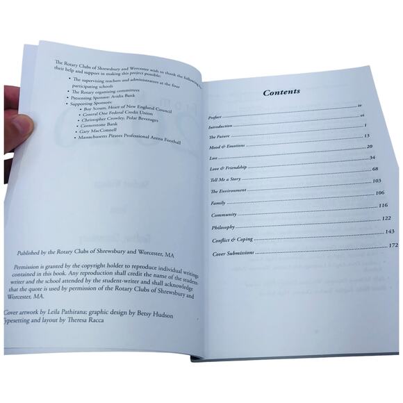 From My Heart 2020 Rotary Clubs of Shrewsbury & Worcester MA Paperback Book - Picture 6 of 10